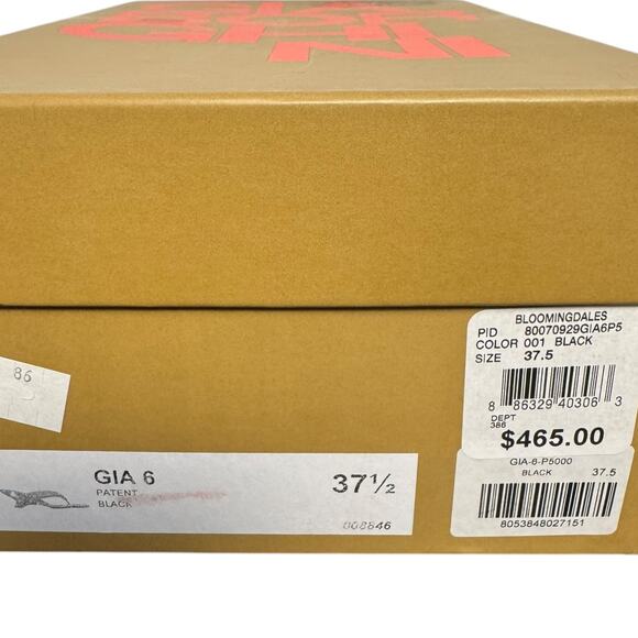 NWT Gia Borghini Gia 6 Leather Thong Sandal Kitten Heels - Picture 11 of 12